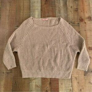 Hunkemoller womens size medium oversized cream and black chunky knit sweater